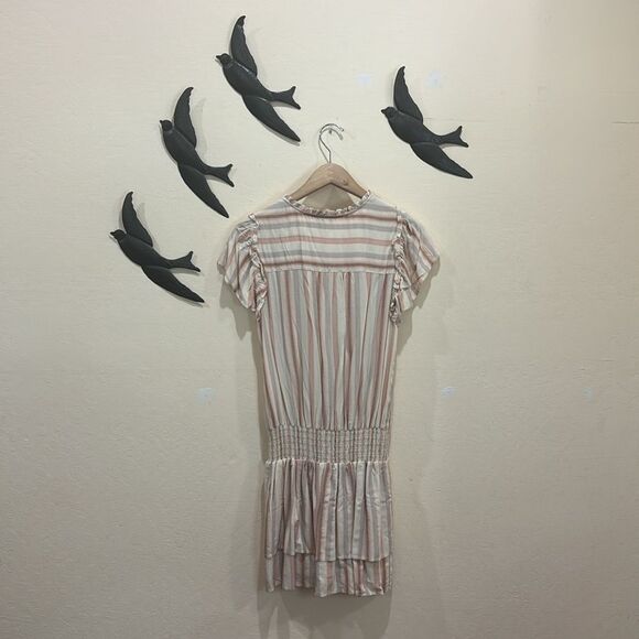 Paige Cristina Striped Mini Dress ~ Ecru / Multi ~ S ~ Revolve - Picture 11 of 13